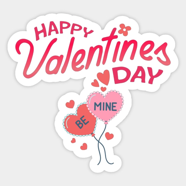 Happy Valentines Day - Be Mine! Sticker by Trendy-Now